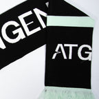 Custom Logo Scarf - Black/Green