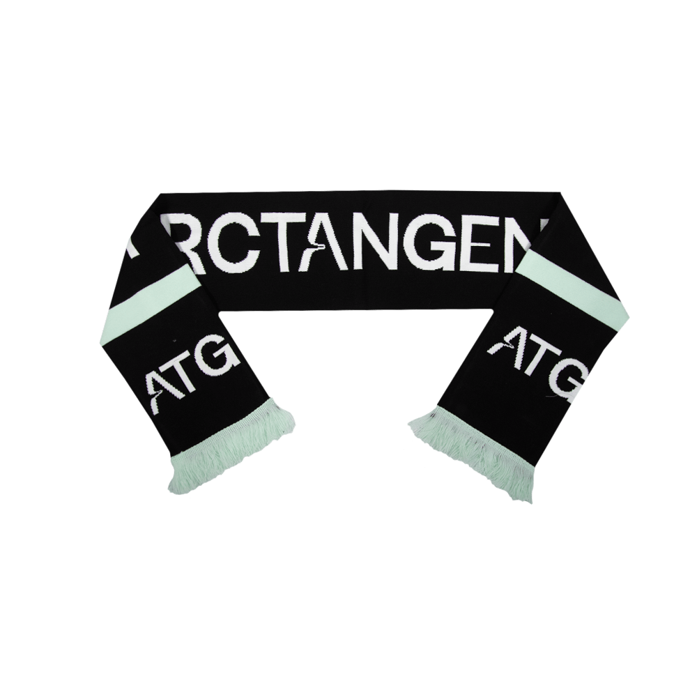 Custom Logo Scarf - Black/Green